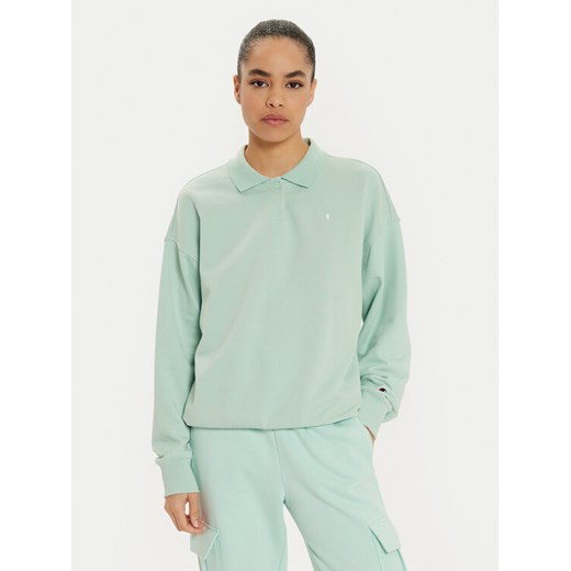 Champion Bluza 117541 Zielony Loose Fit ze sklepu MODIVO w kategorii Bluzy damskie - zdjęcie 182750421
