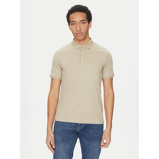 Calvin Klein Polo K10K114135 Szary Regular Fit ze sklepu MODIVO w kategorii T-shirty męskie - zdjęcie 182750450