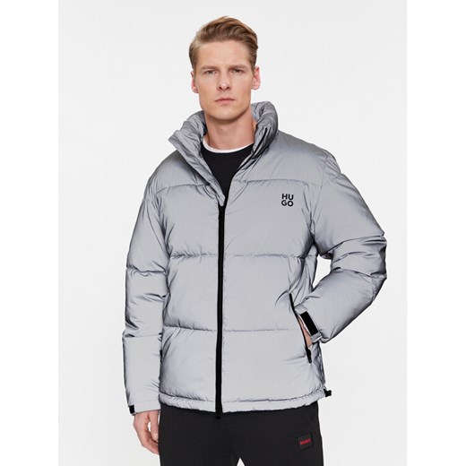 HUGO Kurtka zimowa Biron 2343 50496467 Szary Regular Fit ze sklepu MODIVO w kategorii Kurtki męskie - zdjęcie 182750451