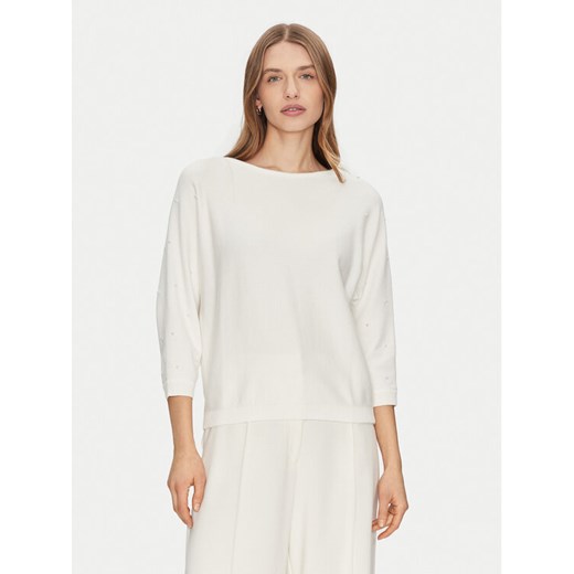 Tatuum Sweter Perlo T2424.090B Biały Regular Fit ze sklepu MODIVO w kategorii Swetry damskie - zdjęcie 182750472