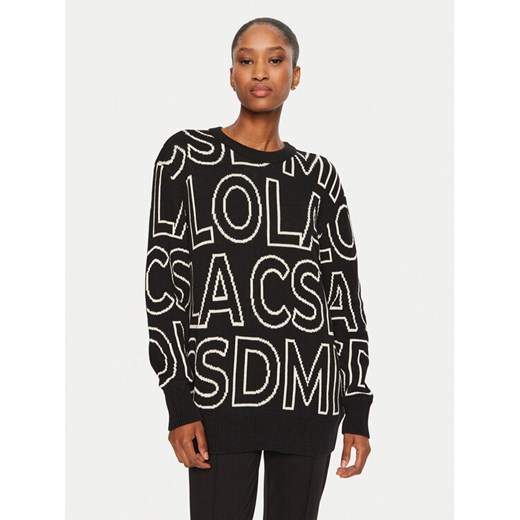 LOLA CASADEMUNT Sweter LF2411011 Czarny Regular Fit ze sklepu MODIVO w kategorii Swetry damskie - zdjęcie 182750511