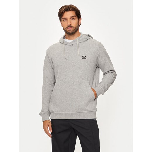 adidas Bluza Trefoil Essentials IX7670 Szary Regular Fit ze sklepu MODIVO w kategorii Bluzy męskie - zdjęcie 182750513