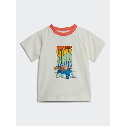adidas T-Shirt Graphic Print T-Shirt IB8607 Biały Regular Fit ze sklepu MODIVO w kategorii Koszulki niemowlęce - zdjęcie 182750520
