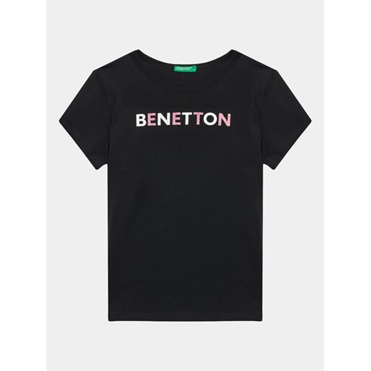 United Colors Of Benetton T-Shirt 3I1XC10D1 Czarny Regular Fit ze sklepu MODIVO w kategorii T-shirty chłopięce - zdjęcie 182750522