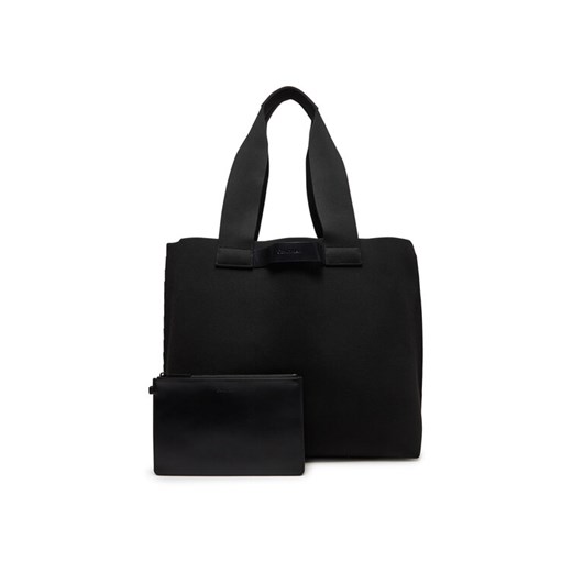Calvin Klein Torba Ck Ease E/W Tote Knit K50K512892 Czarny ze sklepu MODIVO w kategorii Torby męskie - zdjęcie 182750591