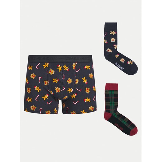 Jack&Jones Komplet bielizny Xmas 12266765 Granatowy ze sklepu MODIVO w kategorii Majtki męskie - zdjęcie 182750713