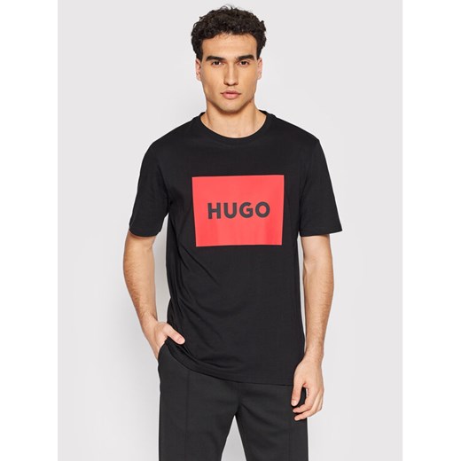 Hugo T-Shirt Dulive222 50467952 Czarny Regular Fit ze sklepu MODIVO w kategorii T-shirty męskie - zdjęcie 182750723