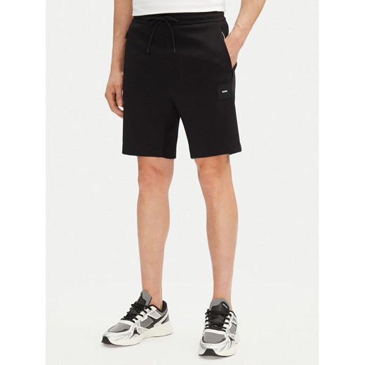 BOSS Szorty sportowe Headlo 50537199 Czarny Regular Fit ze sklepu MODIVO w kategorii Spodenki męskie - zdjęcie 182750764