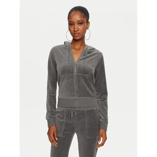 Juicy Couture Bluza Robertson JCAP176 Szary Slim Fit ze sklepu MODIVO w kategorii Bluzy damskie - zdjęcie 182750781