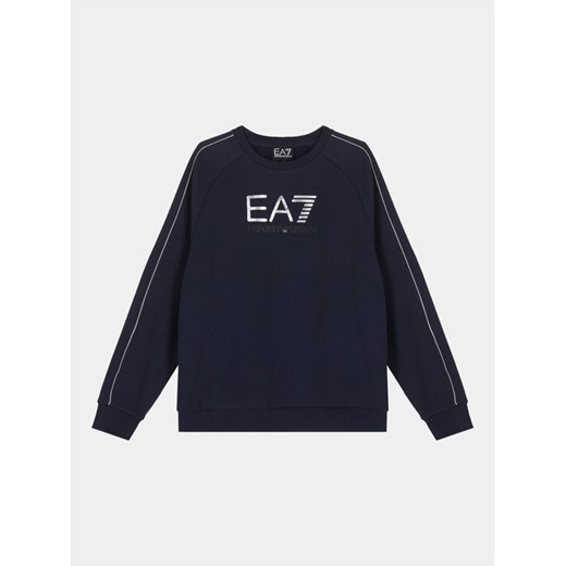 EA7 Emporio Armani Bluza 6RBM57 BJEXZ 1554 Granatowy Regular Fit ze sklepu MODIVO w kategorii Bluzy chłopięce - zdjęcie 182750790