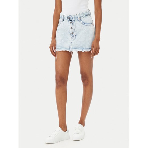 One Teaspoon Spódnica jeansowa Max Belted 26973 Niebieski Regular Fit ze sklepu MODIVO w kategorii Spódnice - zdjęcie 182750822
