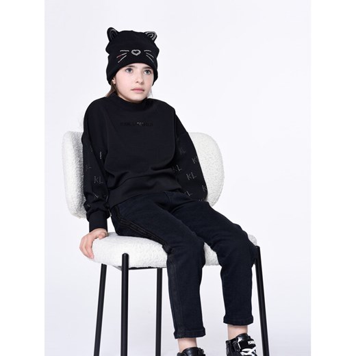 Karl Lagerfeld Kids Jeansy Z14217 D Czarny Mom Fit ze sklepu MODIVO w kategorii Spodnie chłopięce - zdjęcie 182750940