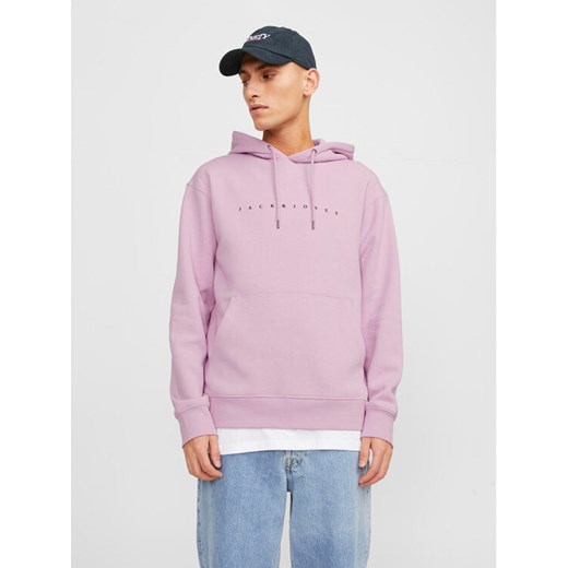 Jack&Jones Bluza Star 12233972 Różowy Relaxed Fit ze sklepu MODIVO w kategorii Bluzy męskie - zdjęcie 182751011