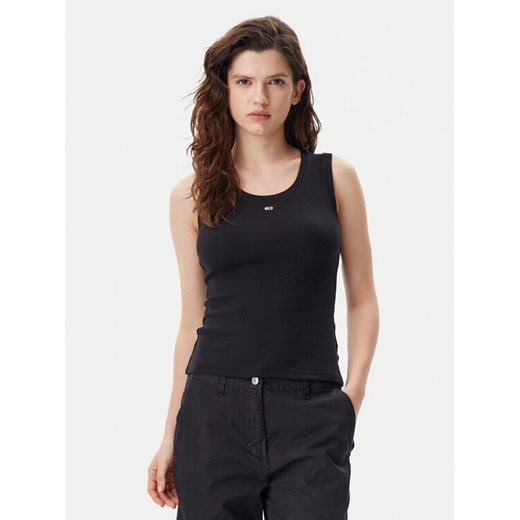 Tommy Jeans Top Essential DW0DW20673 Czarny Slim Fit ze sklepu MODIVO w kategorii Bluzki damskie - zdjęcie 182751072