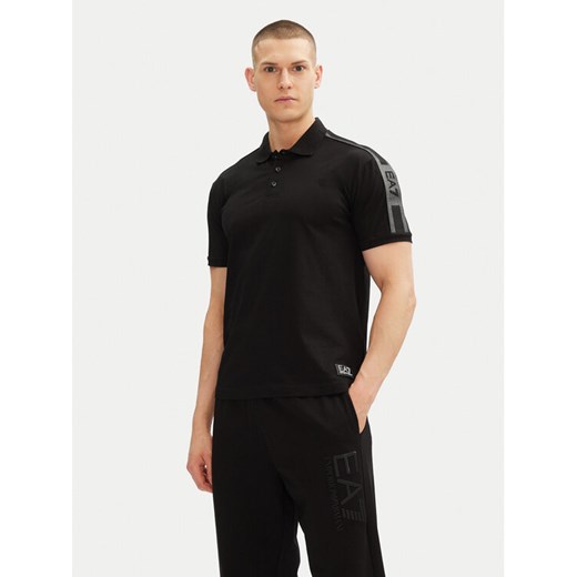 EA7 Emporio Armani Polo 7M000139 AF10375 UC001 Czarny Regular Fit ze sklepu MODIVO w kategorii T-shirty męskie - zdjęcie 182751152