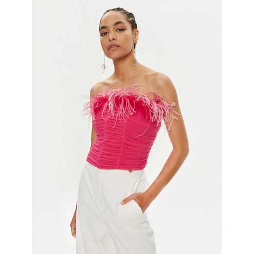 Patrizia Pepe Bluzka 8M1651 J116-M513 Różowy Slim Fit ze sklepu MODIVO w kategorii Bluzki damskie - zdjęcie 182751240