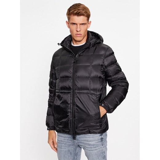 Guess Kurtka puchowa M3BL36 WF4F0 Czarny Regular Fit ze sklepu MODIVO w kategorii Kurtki męskie - zdjęcie 182751251