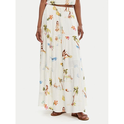 Seafolly Spódnica maxi Isla Palm 55397-SK Écru Regular Fit ze sklepu MODIVO w kategorii Spódnice - zdjęcie 182751302