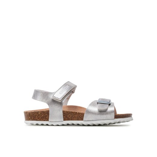 Geox Sandały J Adriel Girl J028MC000BJC1007 S Srebrny ze sklepu MODIVO w kategorii Sandały dziecięce - zdjęcie 182751402