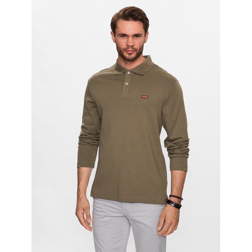 Guess Polo Oliver M3YP36 KBL51 Zielony Regular Fit ze sklepu MODIVO w kategorii T-shirty męskie - zdjęcie 182751420