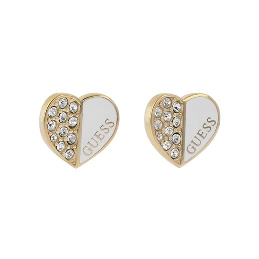 Guess Kolczyki Love Guess JUBE03 048JW Żółte złocenie ze sklepu MODIVO w kategorii Kolczyki - zdjęcie 182751441