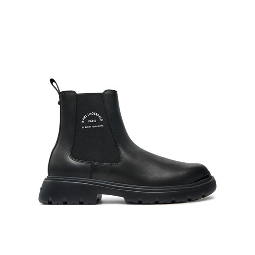 KARL LAGERFELD Sztyblety KL13060 Czarny ze sklepu MODIVO w kategorii Buty zimowe męskie - zdjęcie 182751493