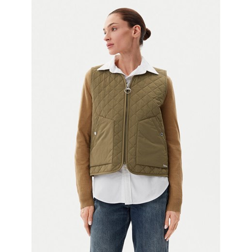 Barbour Bezrękawnik LGI0194GN32 Zielony Regular Fit ze sklepu MODIVO w kategorii Kamizelki damskie - zdjęcie 182751540