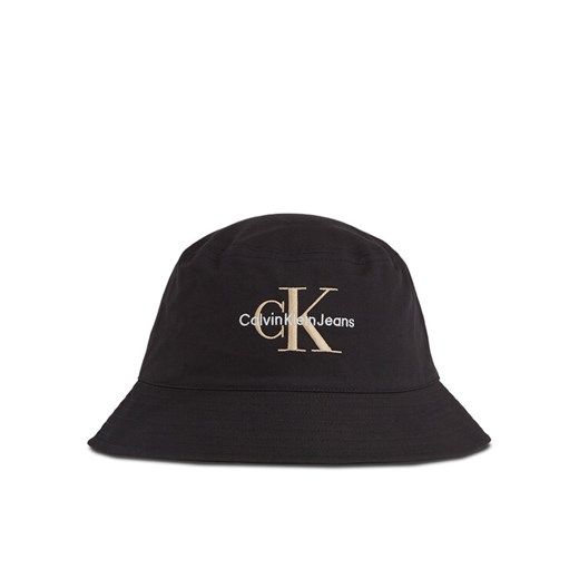 Calvin Klein Jeans Kapelusz Monogram Bucket Hat K50K510788 Czarny ze sklepu MODIVO w kategorii Kapelusze męskie - zdjęcie 182751571