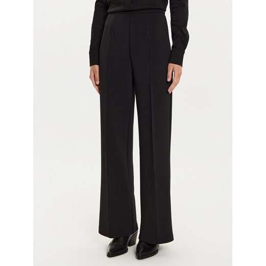 Calvin Klein Spodnie materiałowe K20K207647 Czarny Wide Leg ze sklepu MODIVO w kategorii Spodnie damskie - zdjęcie 182751572