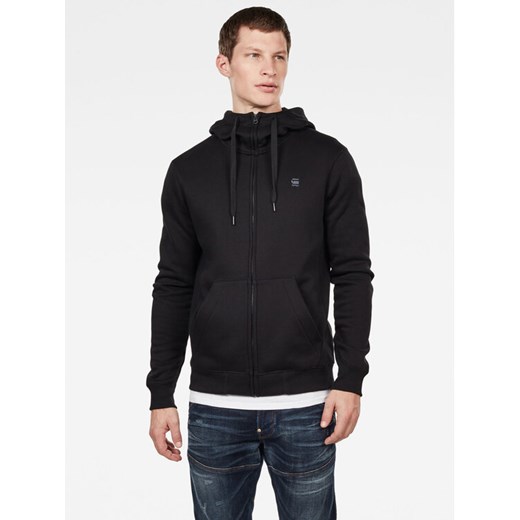 G-Star Raw Bluza Premium Core D16122-C235-6484 Czarny Regular Fit ze sklepu MODIVO w kategorii Bluzy męskie - zdjęcie 182751634