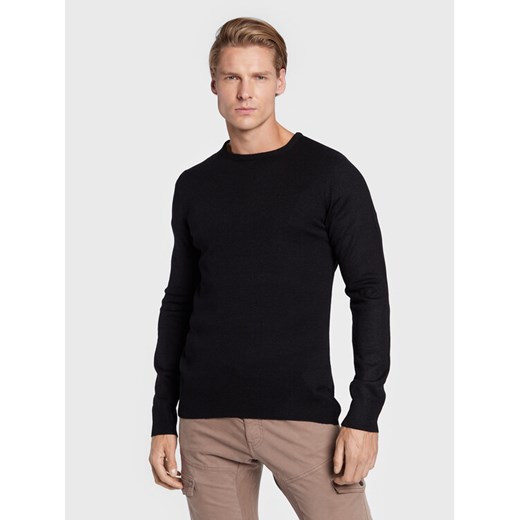 Brave Soul Sweter MK-279PARSECJ Czarny Regular Fit ze sklepu MODIVO w kategorii Swetry męskie - zdjęcie 182751712