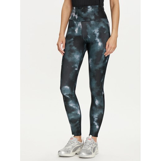 Reebok Legginsy Id Train Aop 100034952 Czarny Slim Fit ze sklepu MODIVO w kategorii Spodnie damskie - zdjęcie 182751754