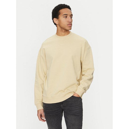 HUGO Bluza Dapocrew 50525892 Beżowy Relaxed Fit ze sklepu MODIVO w kategorii Bluzy męskie - zdjęcie 182751874