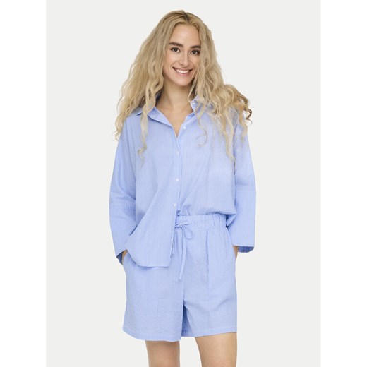 ONLY Koszula Augusta 15347661 Niebieski Loose Fit ze sklepu MODIVO w kategorii Koszule damskie - zdjęcie 182751894