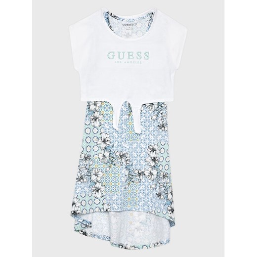 Guess Sukienka codzienna J2GK39 K6YW3 Kolorowy Regular Fit ze sklepu MODIVO w kategorii Sukienki dziewczęce - zdjęcie 182752133