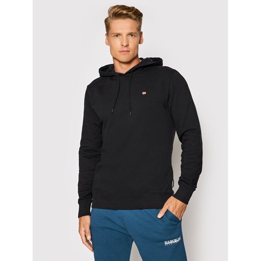 Napapijri Bluza Balis NP0A4FQV Czarny Regular Fit ze sklepu MODIVO w kategorii Bluzy męskie - zdjęcie 182752152