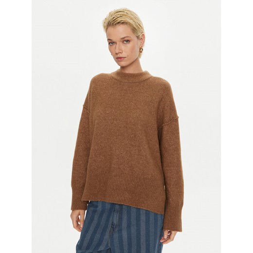DAY BIRGER ÉT MIKKELSEN Sweter Josie DAY65243463 Brązowy Oversize ze sklepu MODIVO w kategorii Swetry damskie - zdjęcie 182752184