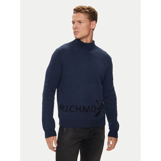 Richmond X Golf Bodo UMA24107LU Granatowy Regular Fit ze sklepu MODIVO w kategorii Swetry męskie - zdjęcie 182752202