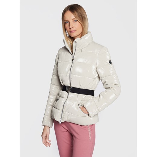 EA7 Emporio Armani Kurtka zimowa 6LTB12 TNAUZ 1720 Écru Regular Fit ze sklepu MODIVO w kategorii Kurtki damskie - zdjęcie 182752242