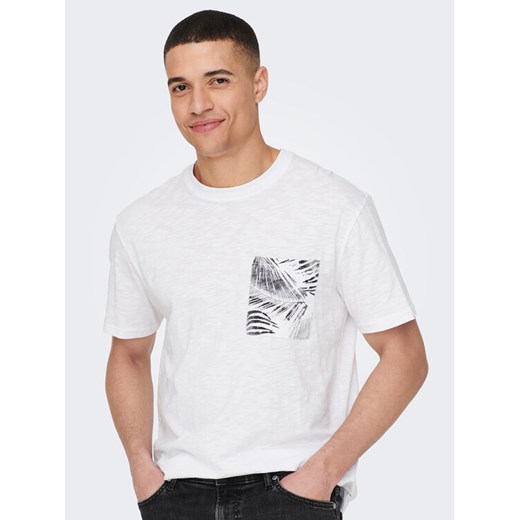 Only & Sons T-Shirt 22025286 Biały Regular Fit Only & Sons XXL MODIVO