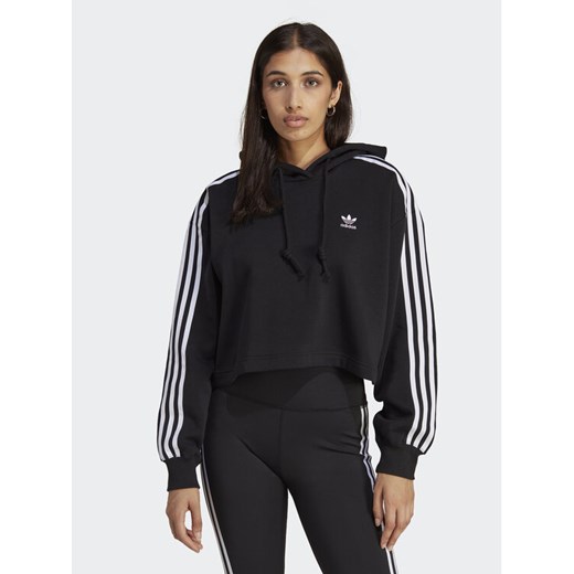 adidas Bluza IB7388 Czarny Relaxed Fit ze sklepu MODIVO w kategorii Bluzy damskie - zdjęcie 182752284