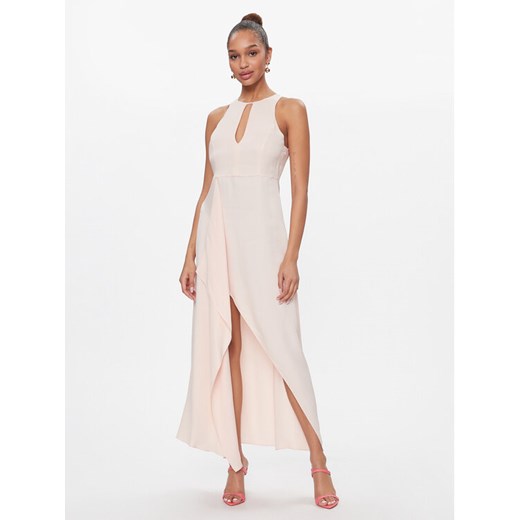TWINSET Sukienka koktajlowa 241TP2101 Różowy Regular Fit ze sklepu MODIVO w kategorii Sukienki - zdjęcie 182752333