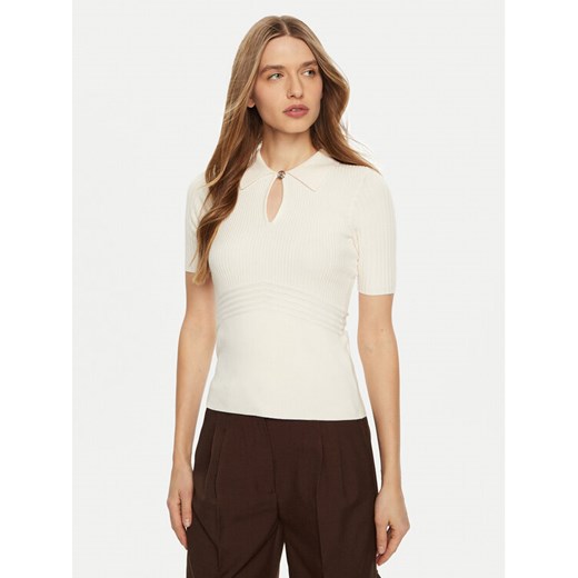 Guess Sweter W5RR10 Z2Y72 Écru Regular Fit ze sklepu MODIVO w kategorii Swetry damskie - zdjęcie 182752411