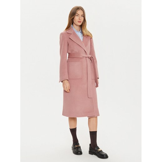 MAX&Co. Płaszcz wełniany 2426016134200 Różowy Regular Fit ze sklepu MODIVO w kategorii Płaszcze damskie - zdjęcie 182752493