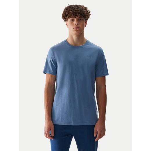 4F T-Shirt 4FWSS24TTSHM1154 Niebieski Regular Fit ze sklepu MODIVO w kategorii T-shirty męskie - zdjęcie 182752501