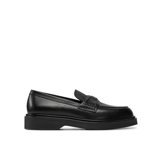 Calvin Klein Lordsy Loafer W/Hw Lth HW0HW02182 Czarny ze sklepu MODIVO w kategorii Lordsy damskie - zdjęcie 182752504