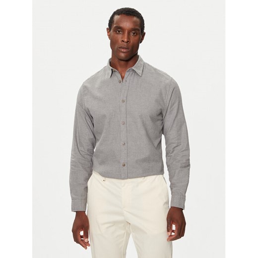 Selected Homme Koszula 16091358 Szary Slim Fit ze sklepu MODIVO w kategorii Koszule męskie - zdjęcie 182752520