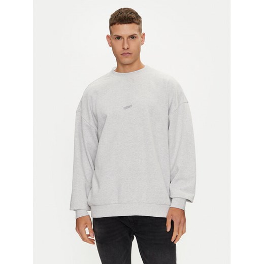 Hugo Bluza Noriche 50517004 Szary Loose Fit ze sklepu MODIVO w kategorii Bluzy męskie - zdjęcie 182752601