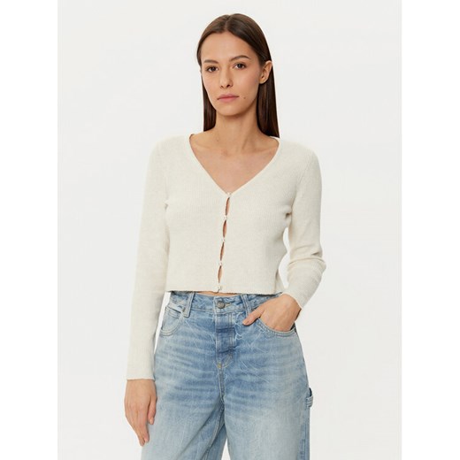 ONLY Kardigan Rica 15334914 Beżowy Slim Fit ze sklepu MODIVO w kategorii Swetry damskie - zdjęcie 182752621