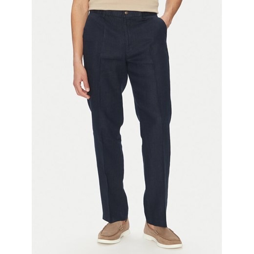 MICHAEL Michael Kors Chinosy CS5304BBEY Granatowy Straight Fit ze sklepu MODIVO w kategorii Spodnie męskie - zdjęcie 182752653